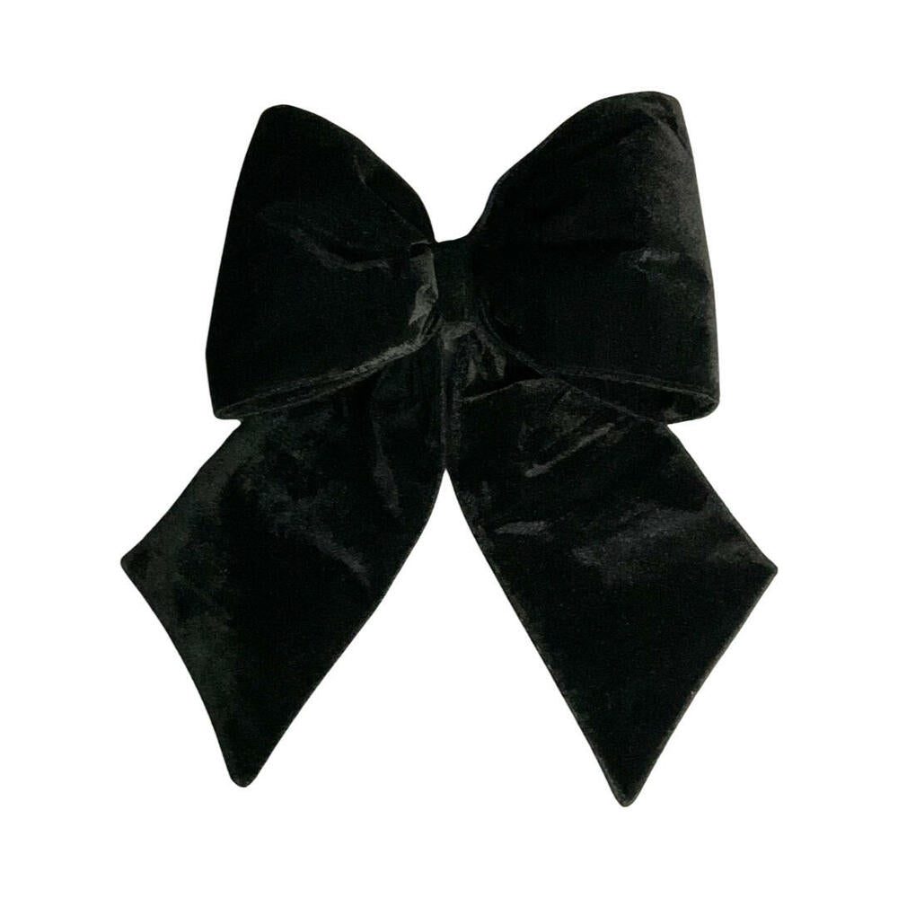 18” x 23” Plush Black Velvet Bow