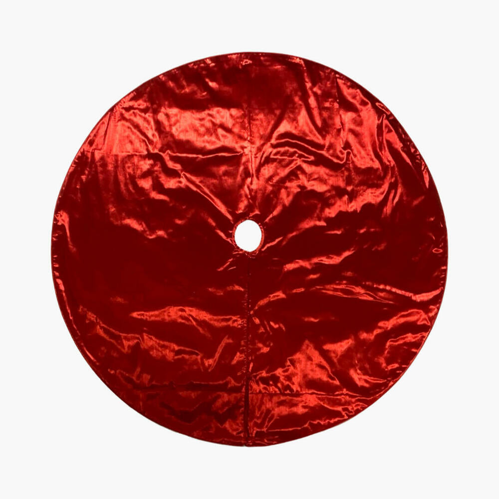 60″ Red Metallic Tree Skirt
