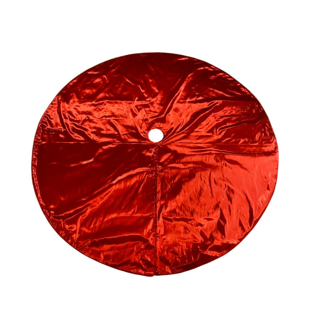 72” Red Metallic Tree Skirt