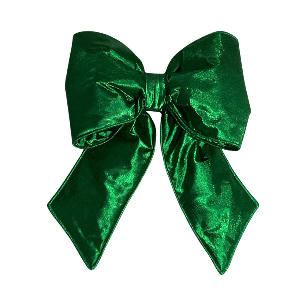 12” x 15” Green Metallic Bow