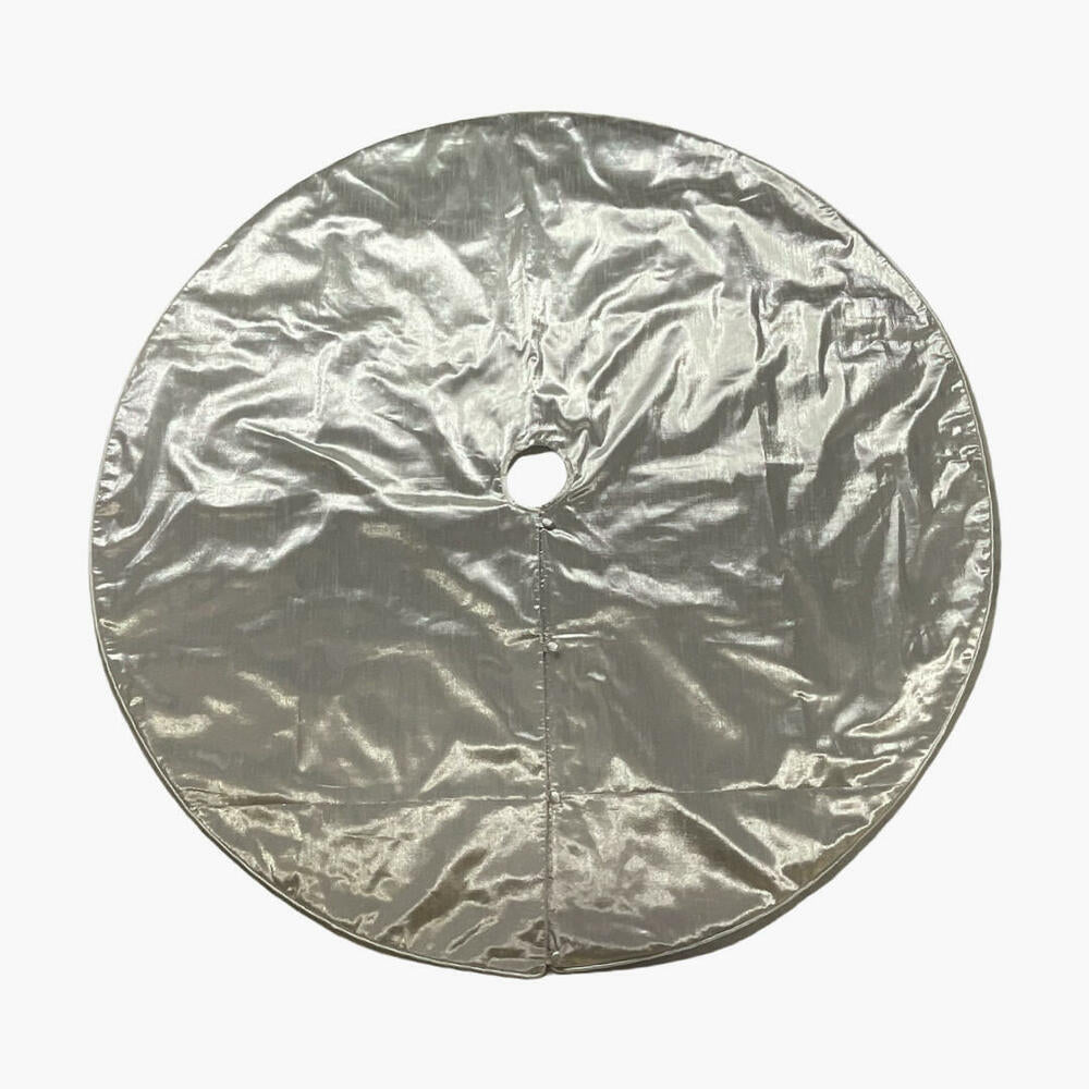 60” Silver Metallic Tree Skirt