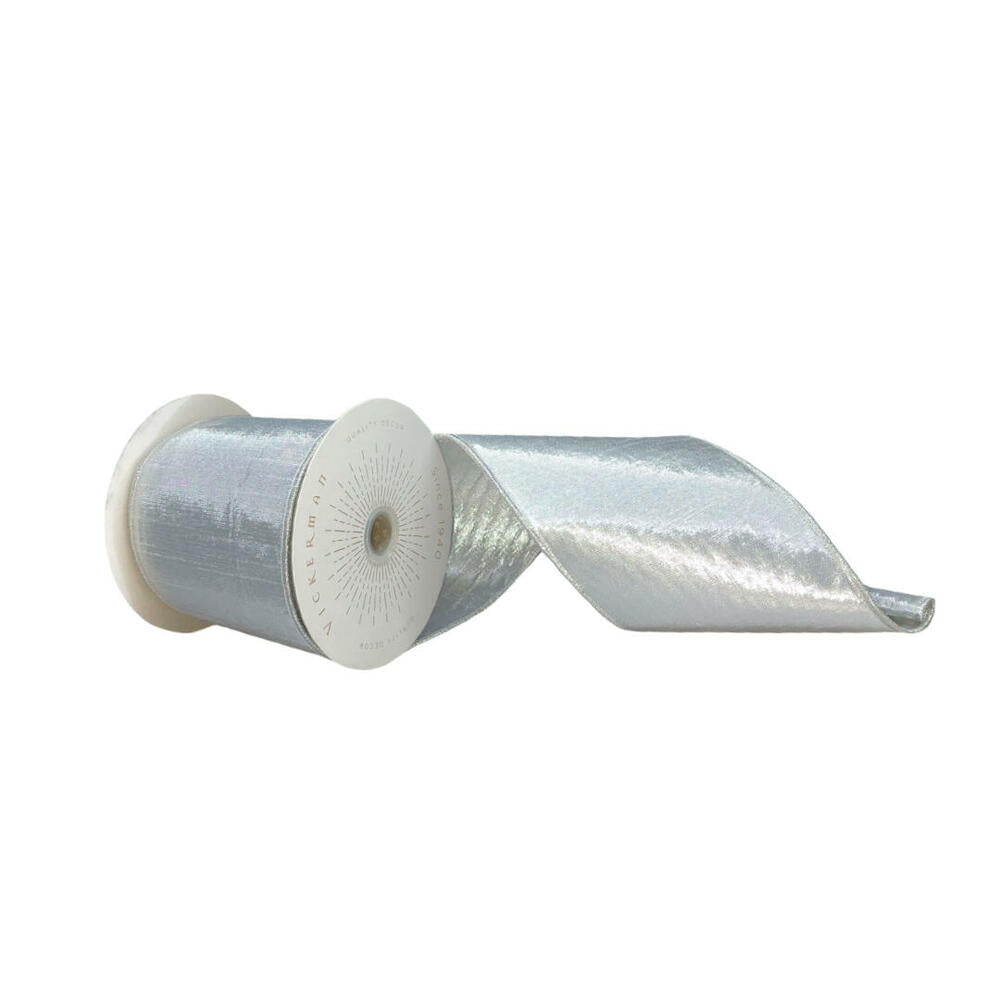 4x10yd Silver Metallic Ribbon