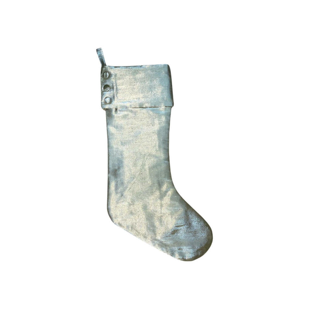 8” x 19” Champagne Metallic Stocking