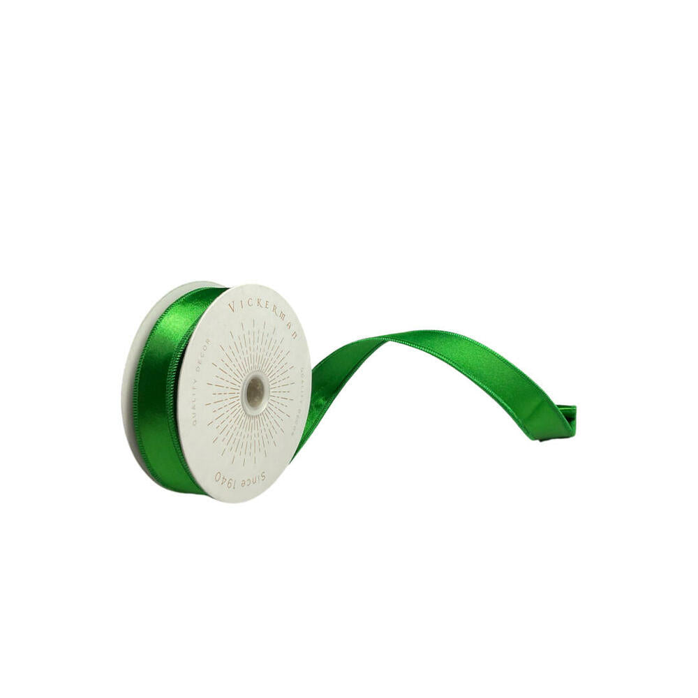 1”x10yd Green Satin Ribbon