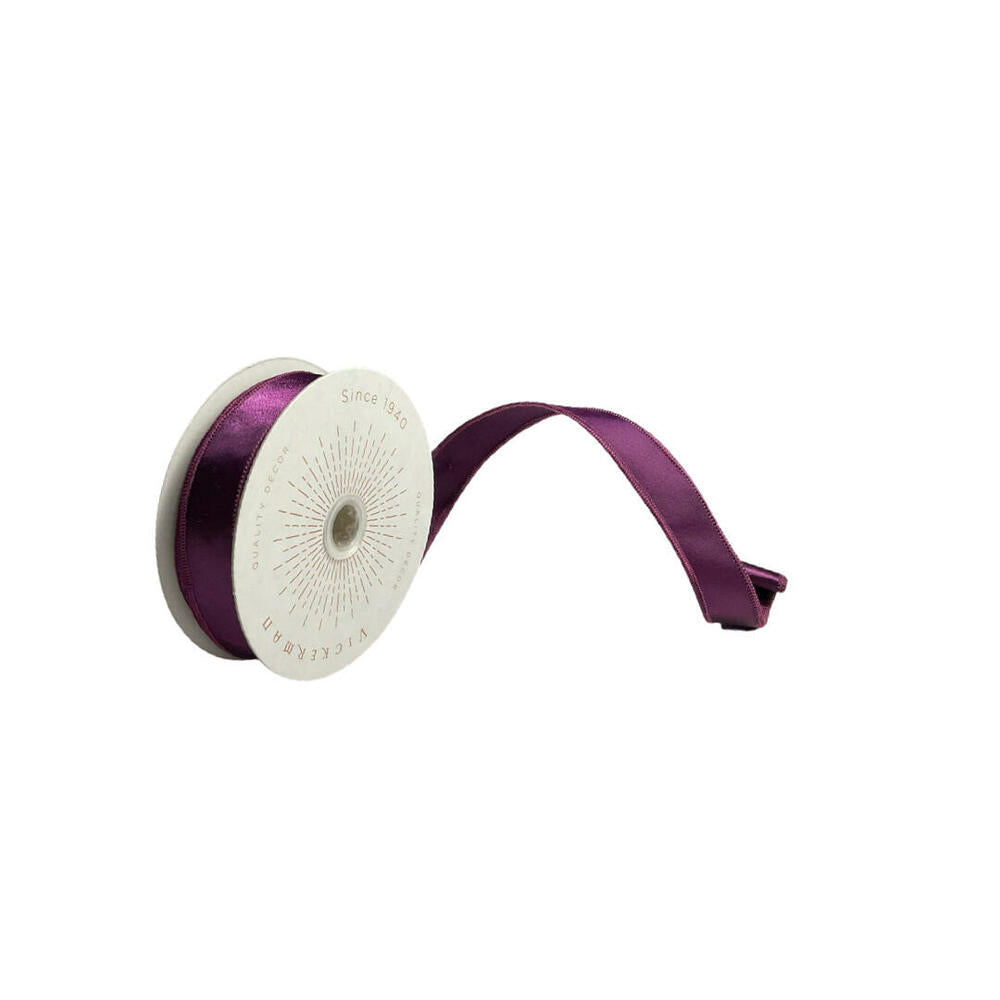 1”x10yd Plum Satin Ribbon