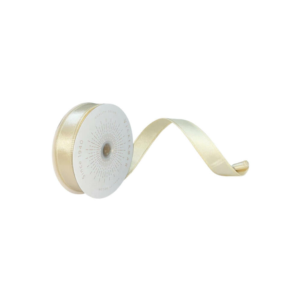 1”x10yd Oat Satin Ribbon