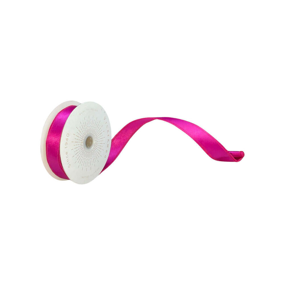 1”x10yd Fuchsia Satin Ribbon