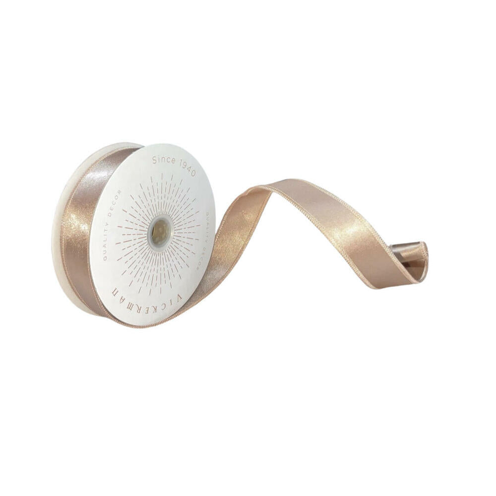 1”x10yd  Latte Satin Ribbon