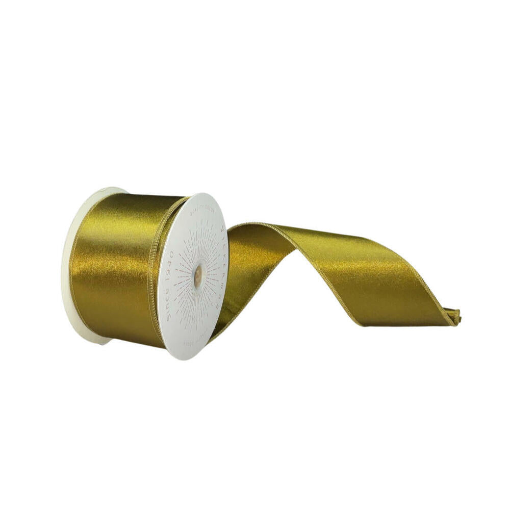 2.5”x10yd Olive Satin Ribbon