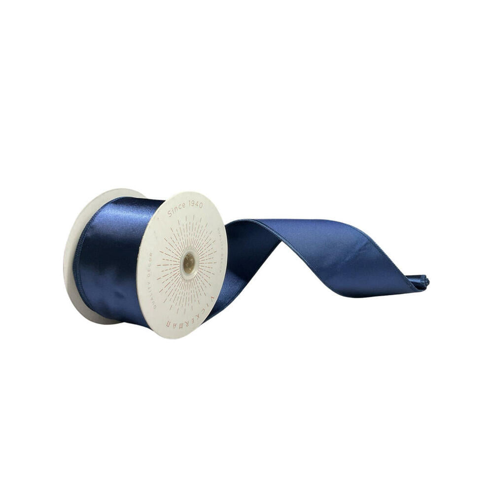 2.5”x10yd Midnight Blue Satin Ribbon