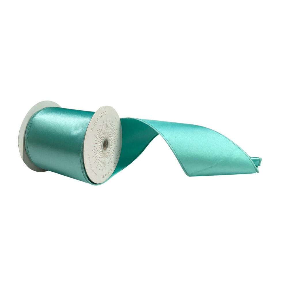 4”x10yd Baby Blue Satin Ribbon