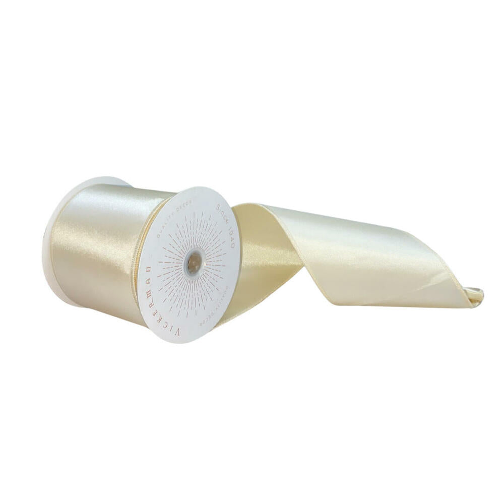 4”x10yd Oat Satin Ribbon