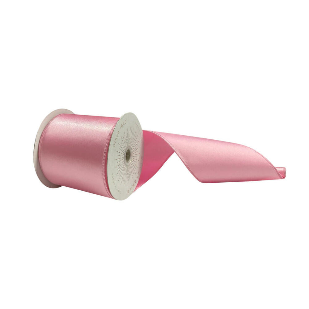 4”x10yd Pink Satin Ribbon