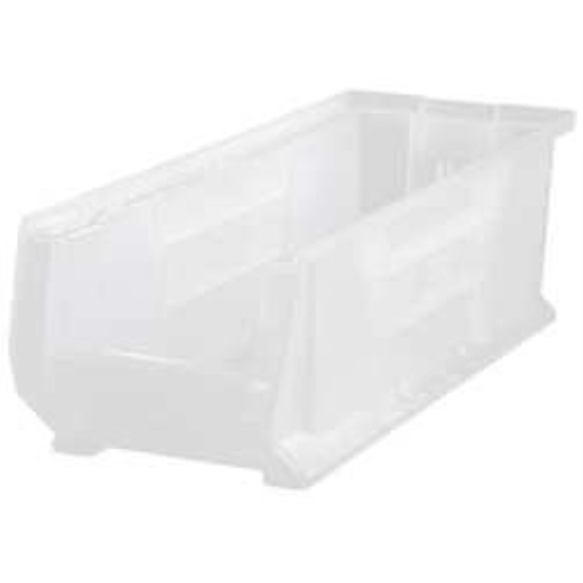 Hulk 24 Container, 23-7/8L X 8-1/4W X 9H, Stackable, Polypropylene, Clear, Made In Usa