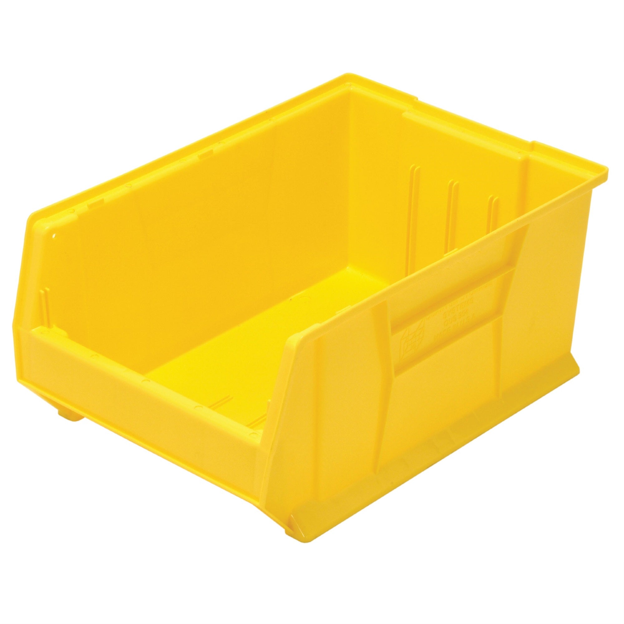 Hulk 24 Container, 23-7/8L X 16-1/2W X 11H, Stackable, Polypropylene, Yellow, Made In Usa
