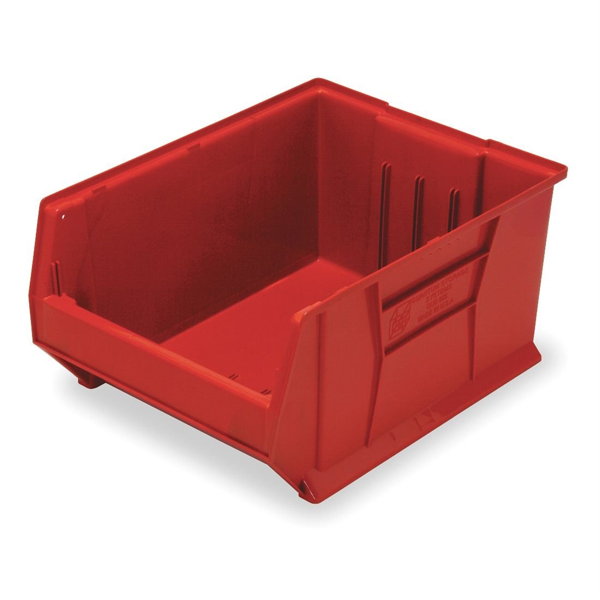 Hulk 24 Container, 23-7/8L X 18-1/4W X 12H, Stackable, Polypropylene, Red, Made In Usa