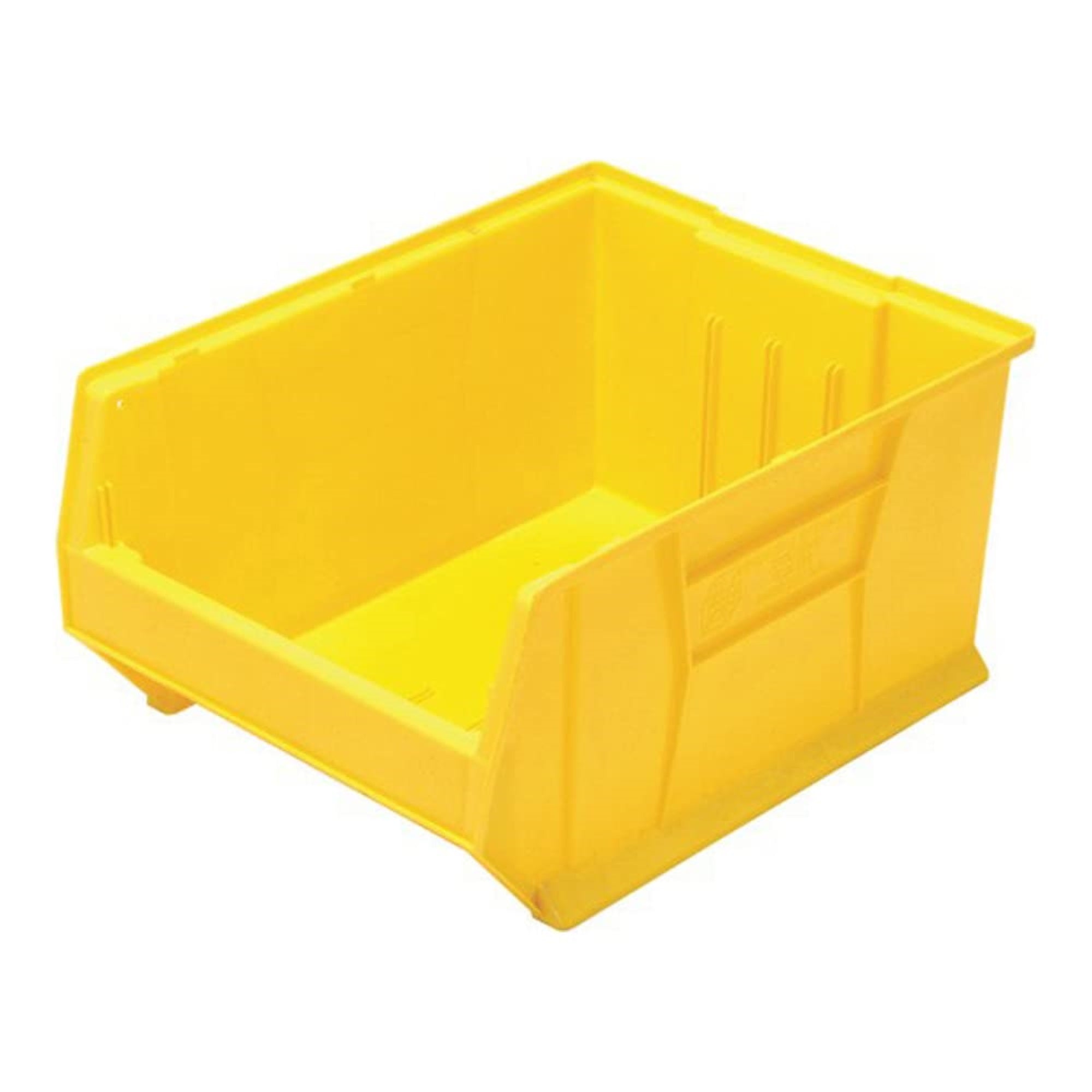 Hulk 24 Container, 23-7/8L X 18-1/4W X 12H, Stackable, Polypropylene, Yellow, Made In Usa