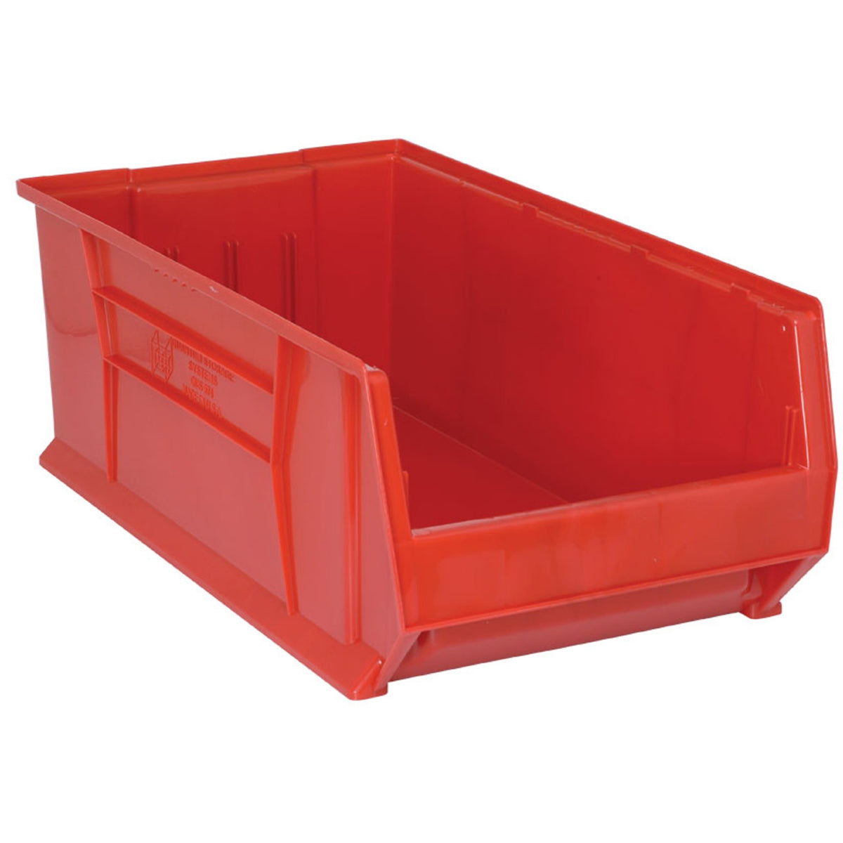 Hulk 30 Container, 29-7/8L X 16-1/2W X 11H, Stackable, Polypropylene, Red, Made In Usa