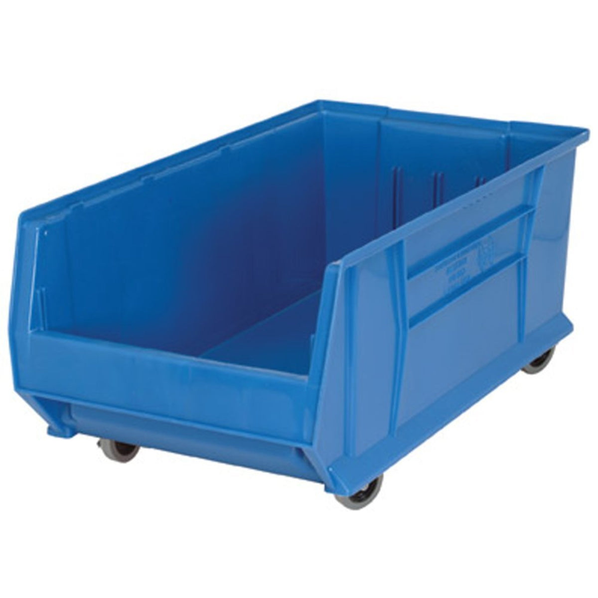Hulk 30 Container, Mobile, 29-7/8L X 16-1/2W X 14H, Stackable, Polypropylene, Red, Made In Usa
