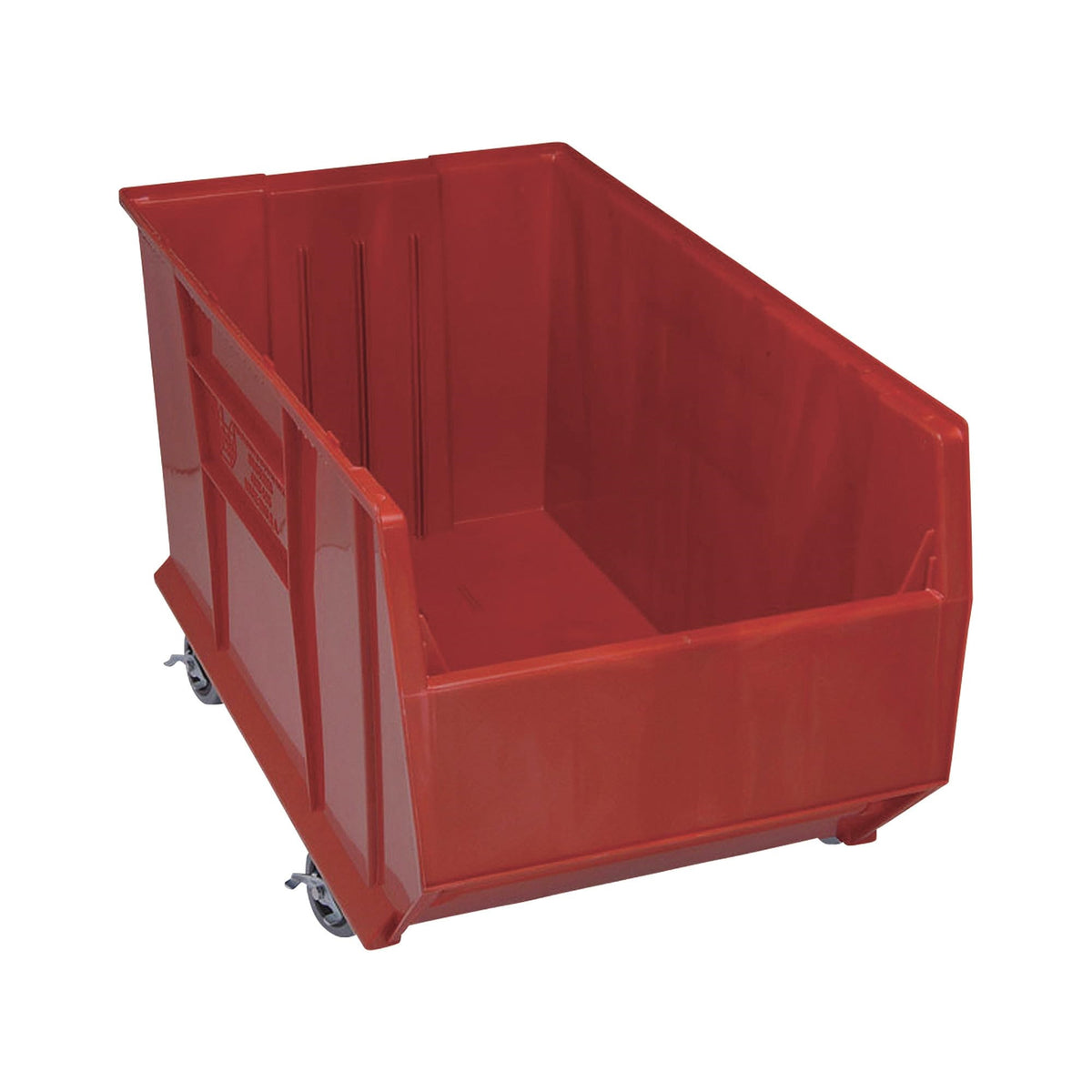 Hulk 36Container, Mobile, 35-7/8L X 19-7/8W X 20-1/2H, Stackable, Polypropylene, Red, Made In Usa