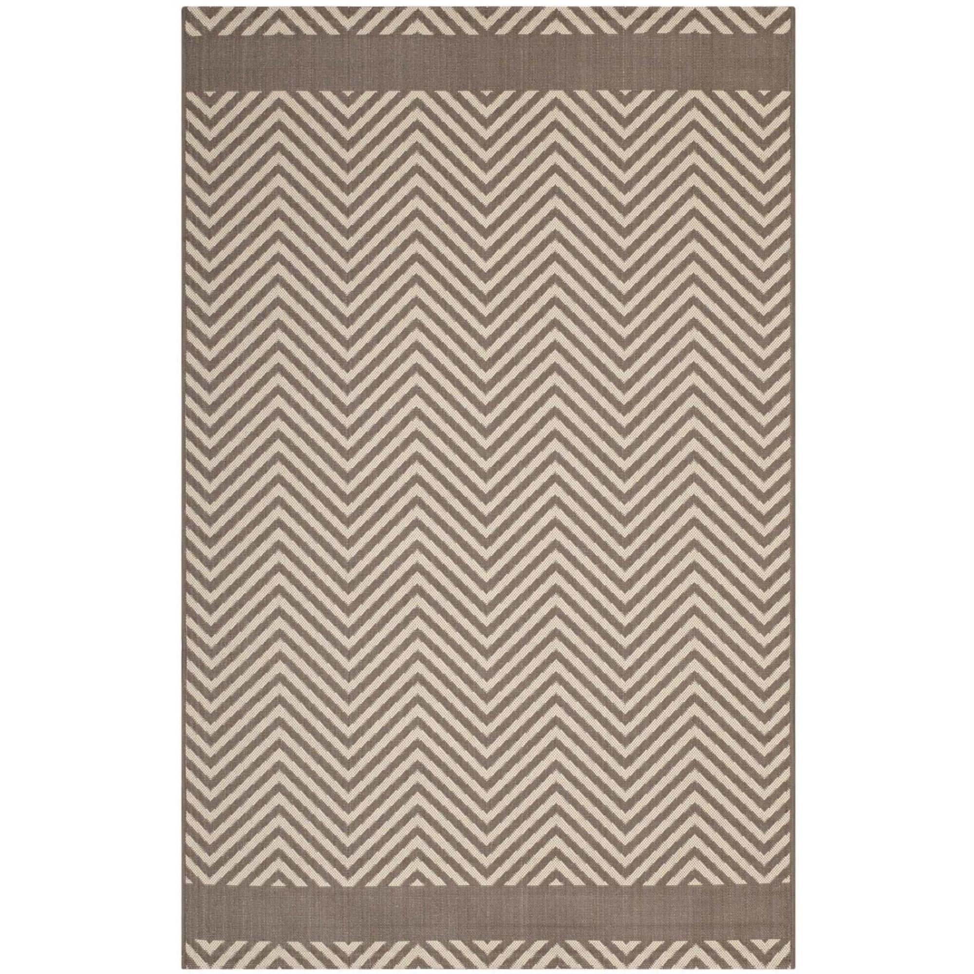 Yardlio Elegant Optica Chevron Indoor/Outdoor Area Rug - Durable, Stylish