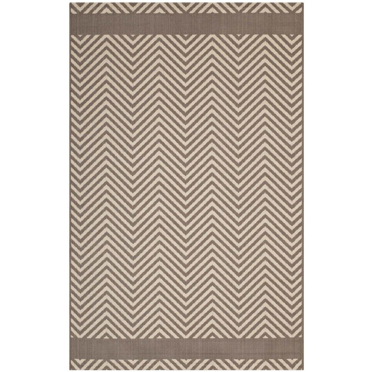 Yardlio Elegant Optica Chevron Indoor/Outdoor Area Rug - Durable, Stylish