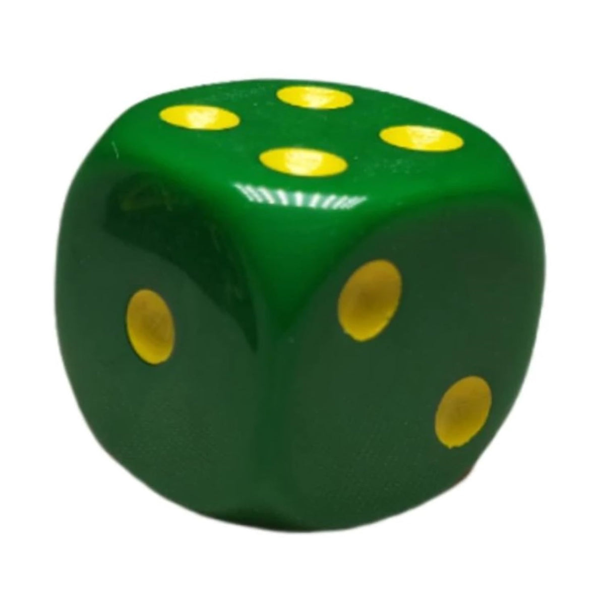 Role 4 Initiative D6 18Mm Opaque Dark Green W/Yellow (12)