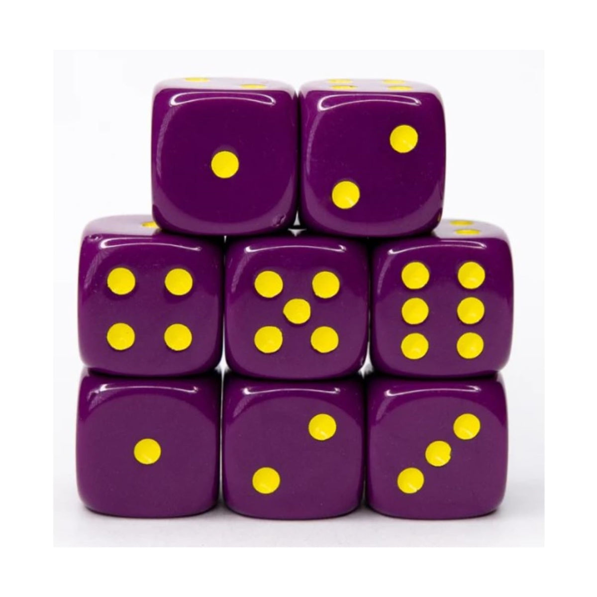 Role 4 Initiative D6 18Mm Opaque Dark Purple W/Yellow (12)