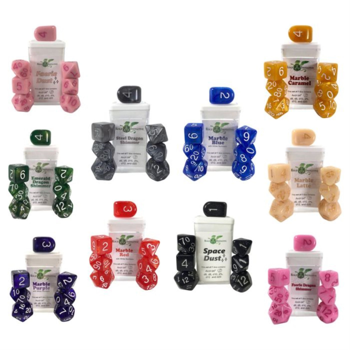 Mbl/Shm Dice Sampler Bundle: 7-Set (10)