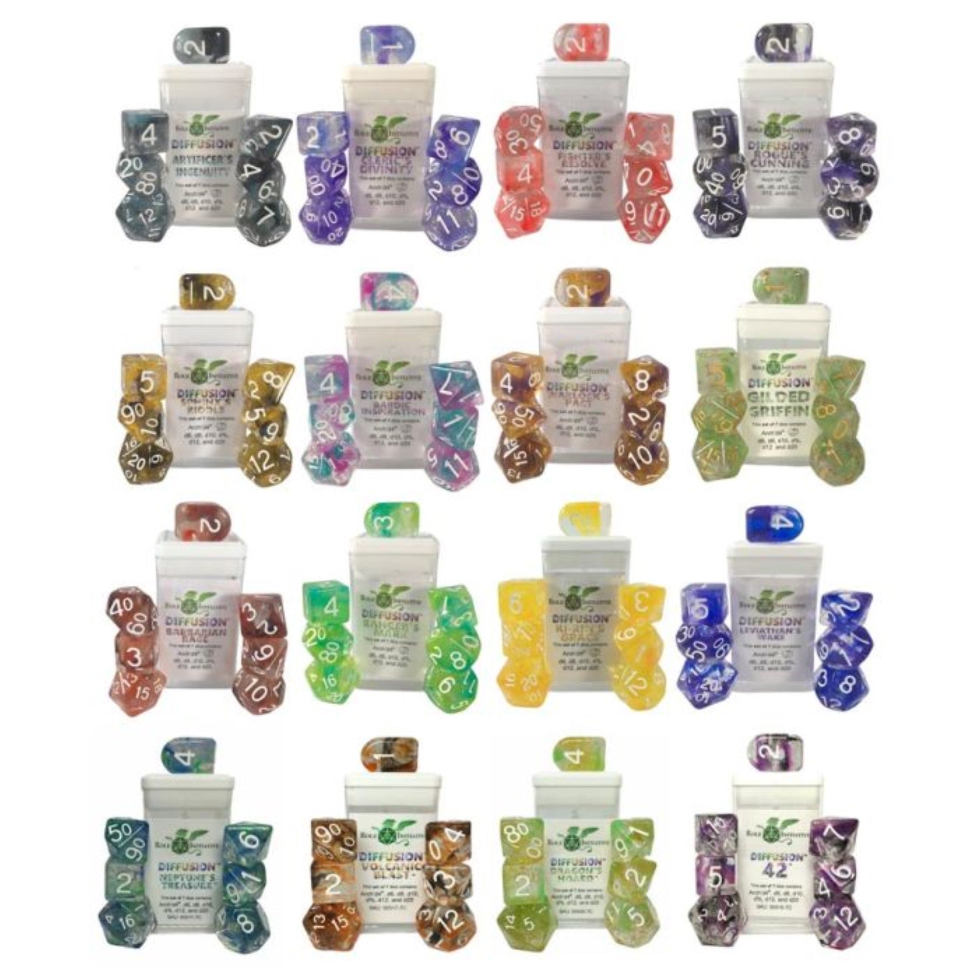 Dif 1 & 2-Color Dice Bundle: 7-Set (16)