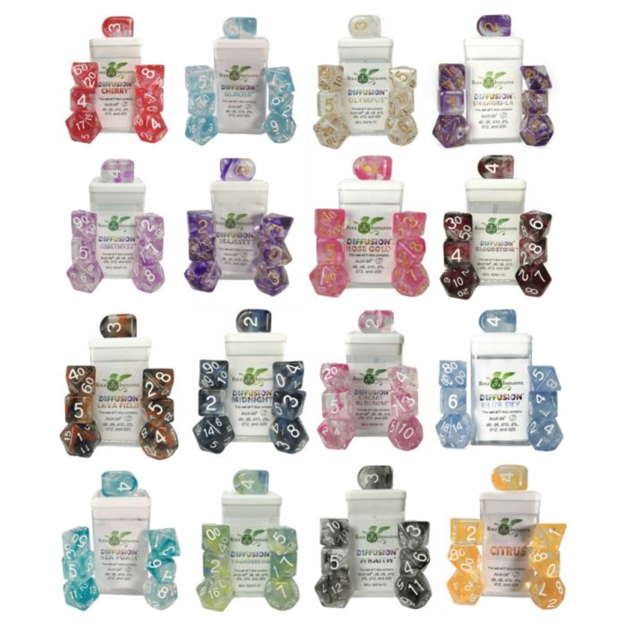 Dif Classes Creatures Dice: 7-Set (16)