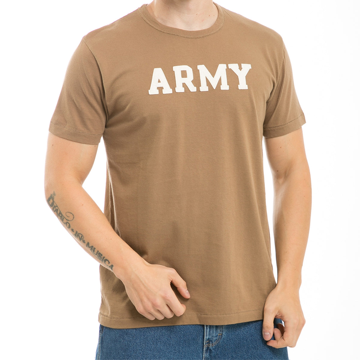 Oceanside,Applique T'S, Army, A Brown, L