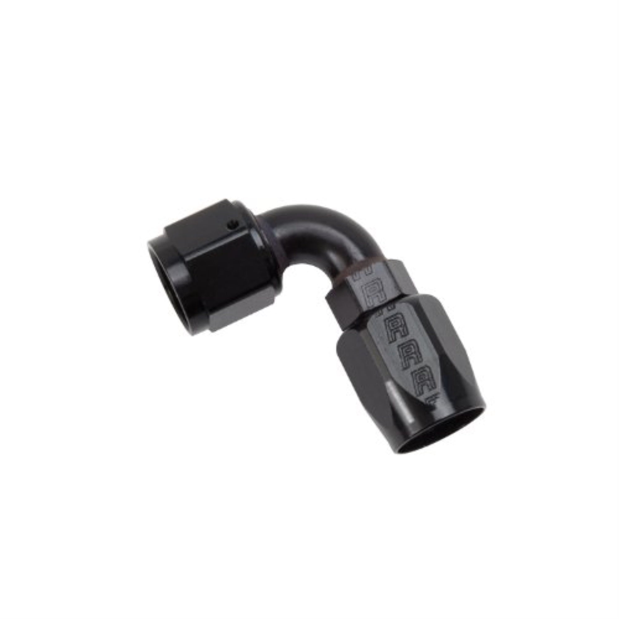 HOSE END 90 DEG 8AN BLK