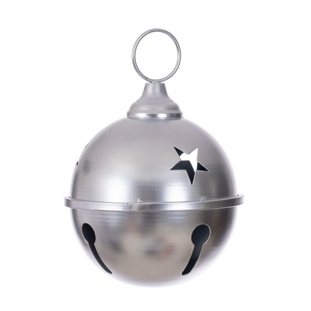 6” Silver Iron Bell Ornament