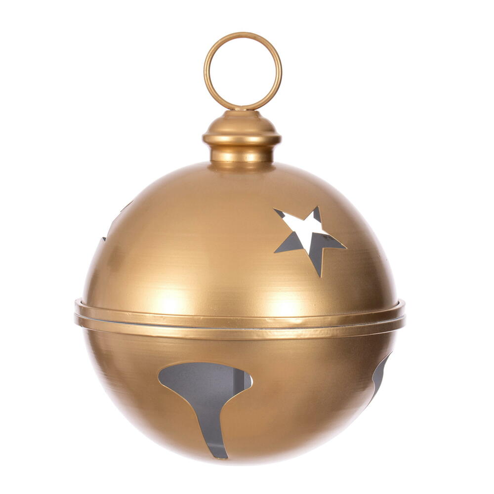 10” Gold Iron Bell Ornament