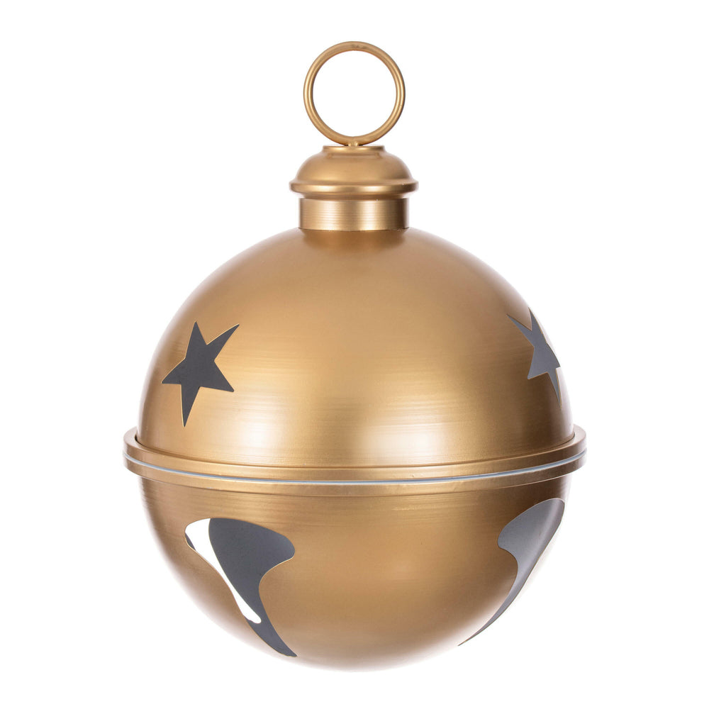 14” Gold Iron Bell Ornament