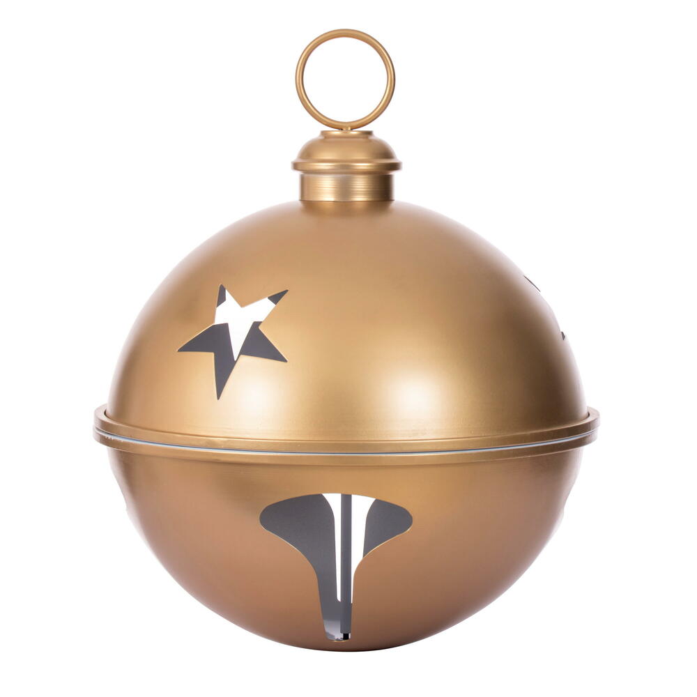 18” Gold Iron Bell Ornament