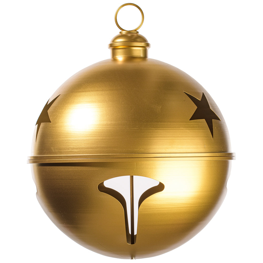 24” Gold Iron Bell Ornament