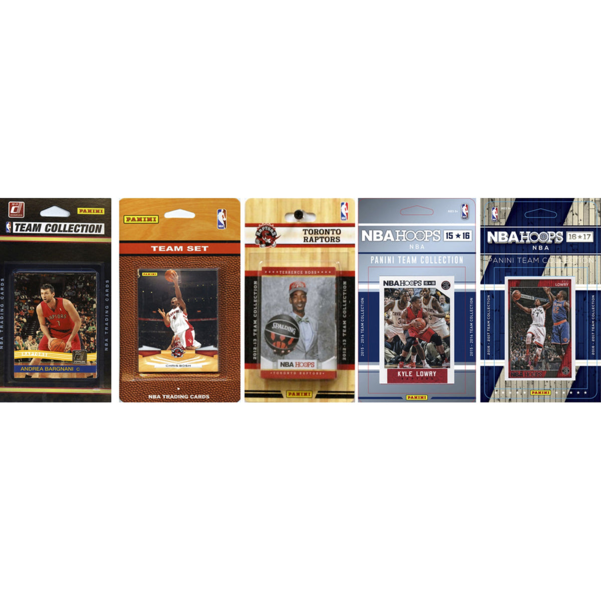 Nba Toronto Raptors 5 Different Licensed Trading Card Team Sets