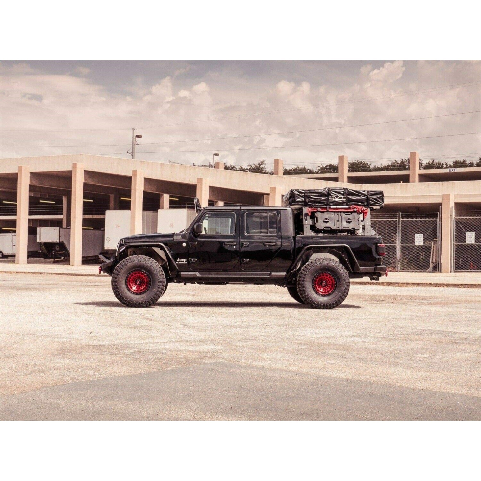 Road Armor Rda520Afr0B Rear Fendor Flares Fits Jeep Gladiator, Black