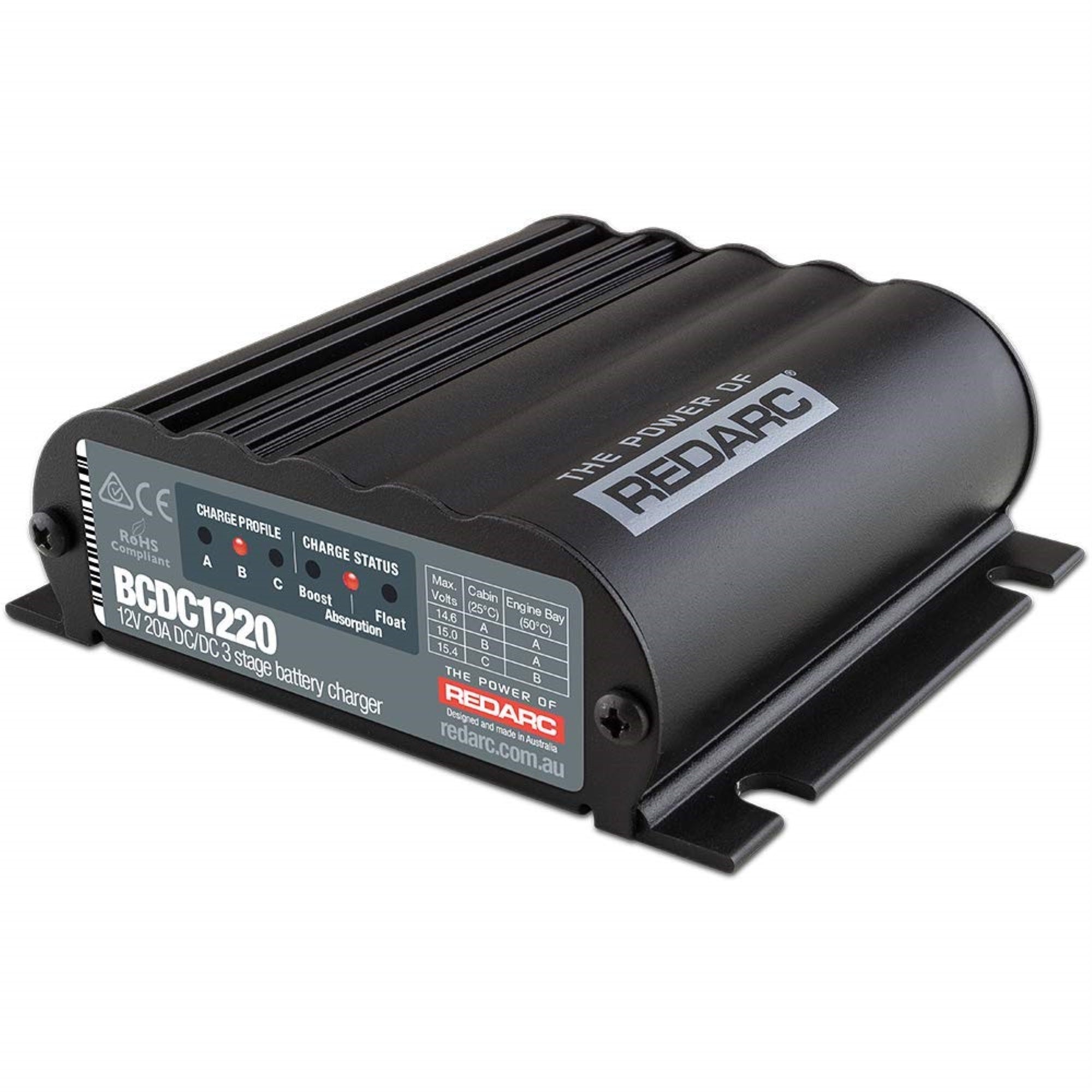 12V 20A SMART START DC/DC 3 STAGE BATTERY CHARGER IGN CTRL  NO SOLAR