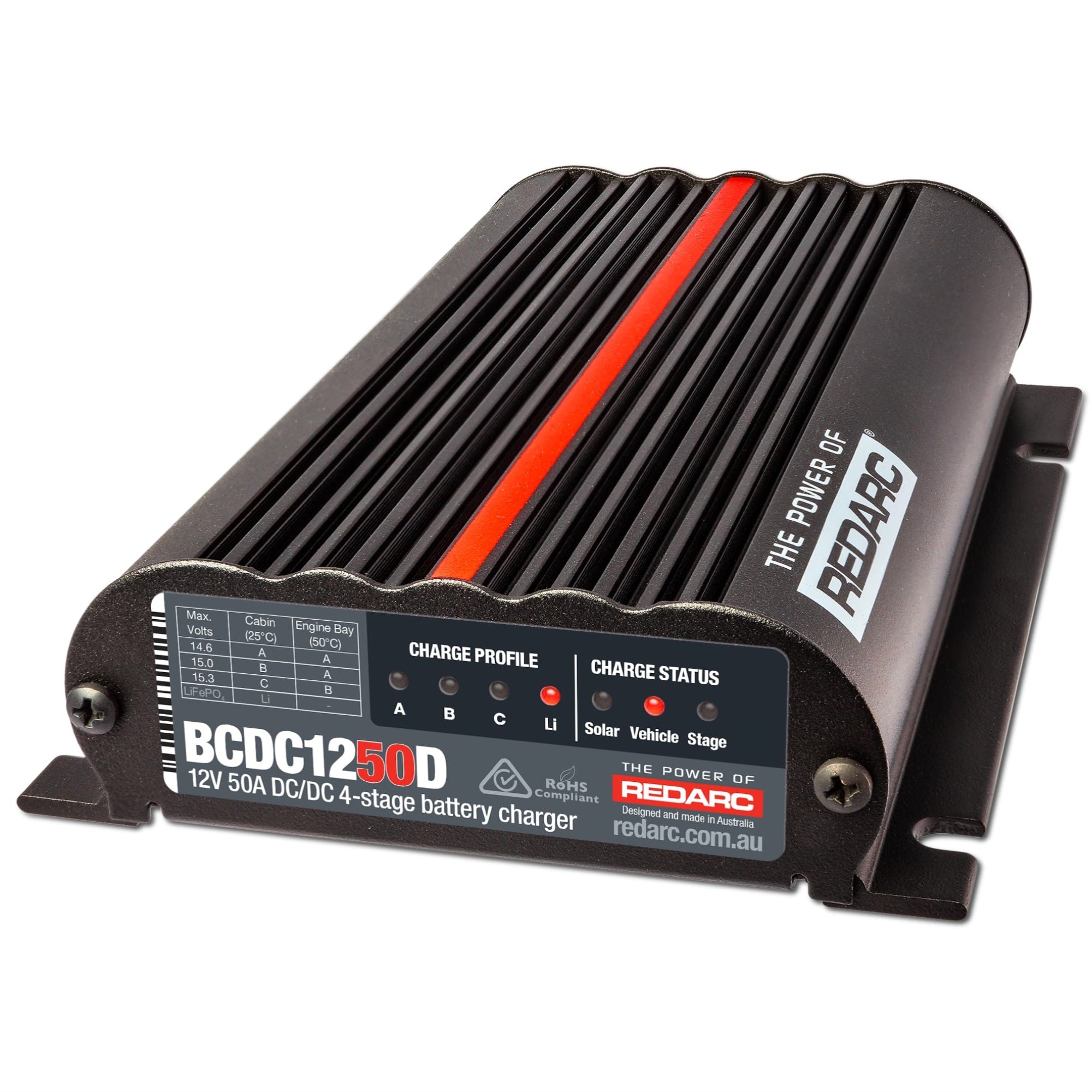 12V 50A SMART START DC/DC 4 STAGE BATTERY CHARGER