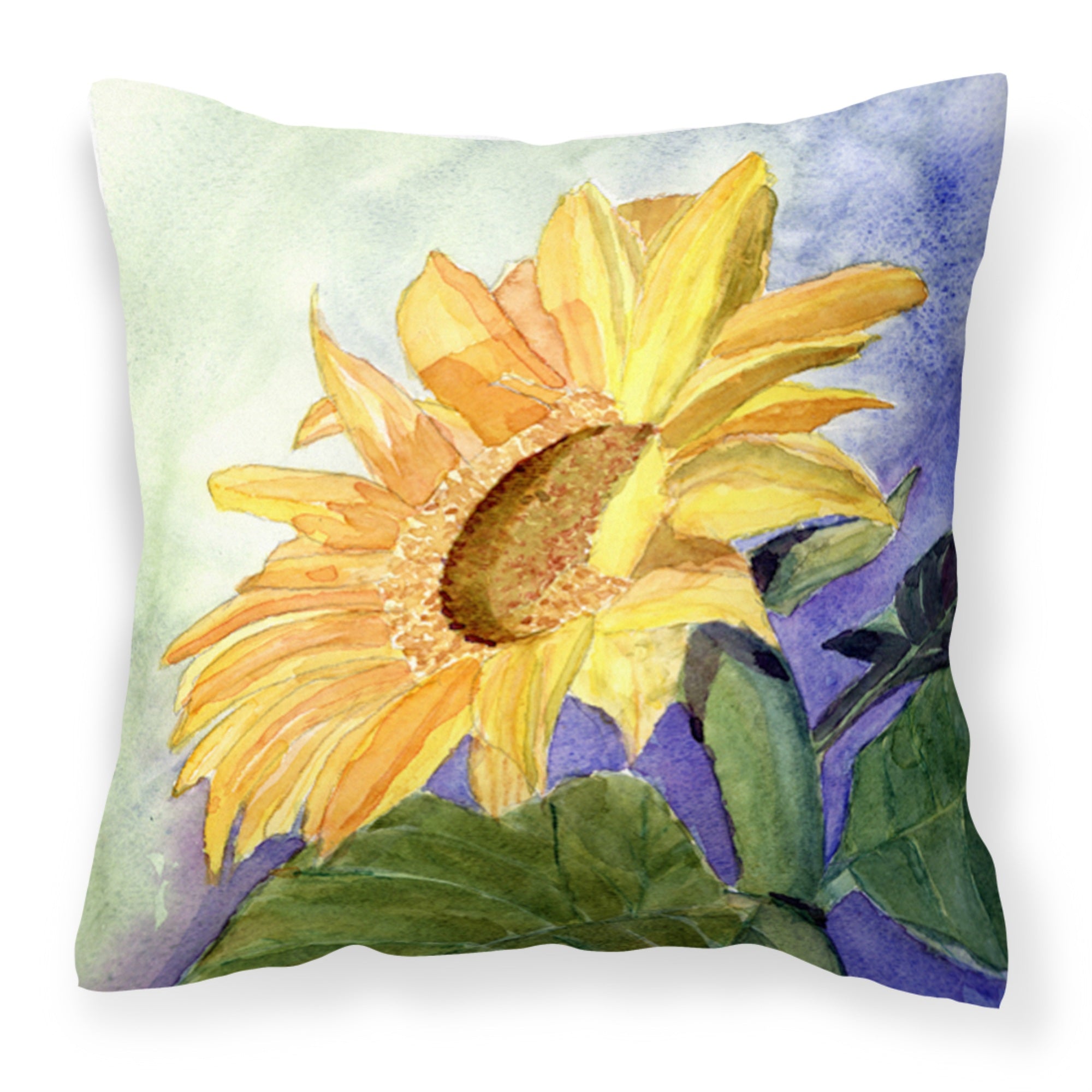 Caroline'S Treasures Rdr2001Pw1414 Flower Sunflower Decorative Canvas Fabric Pillow, Large, Multicolor
