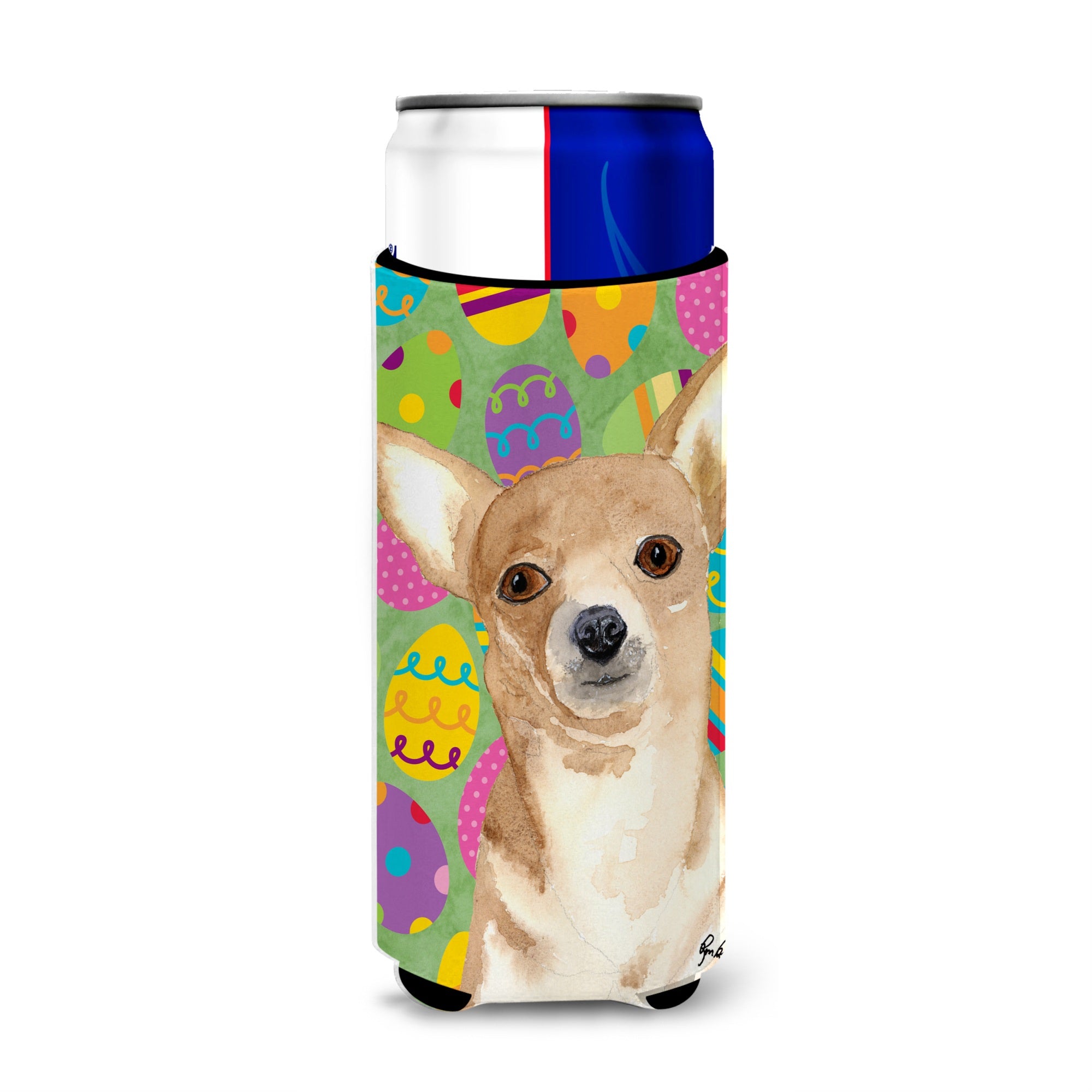 Eggravaganza Chihuahua Easter Ultra Beverage Insulators For Slim Cans  Rdr3017Muk