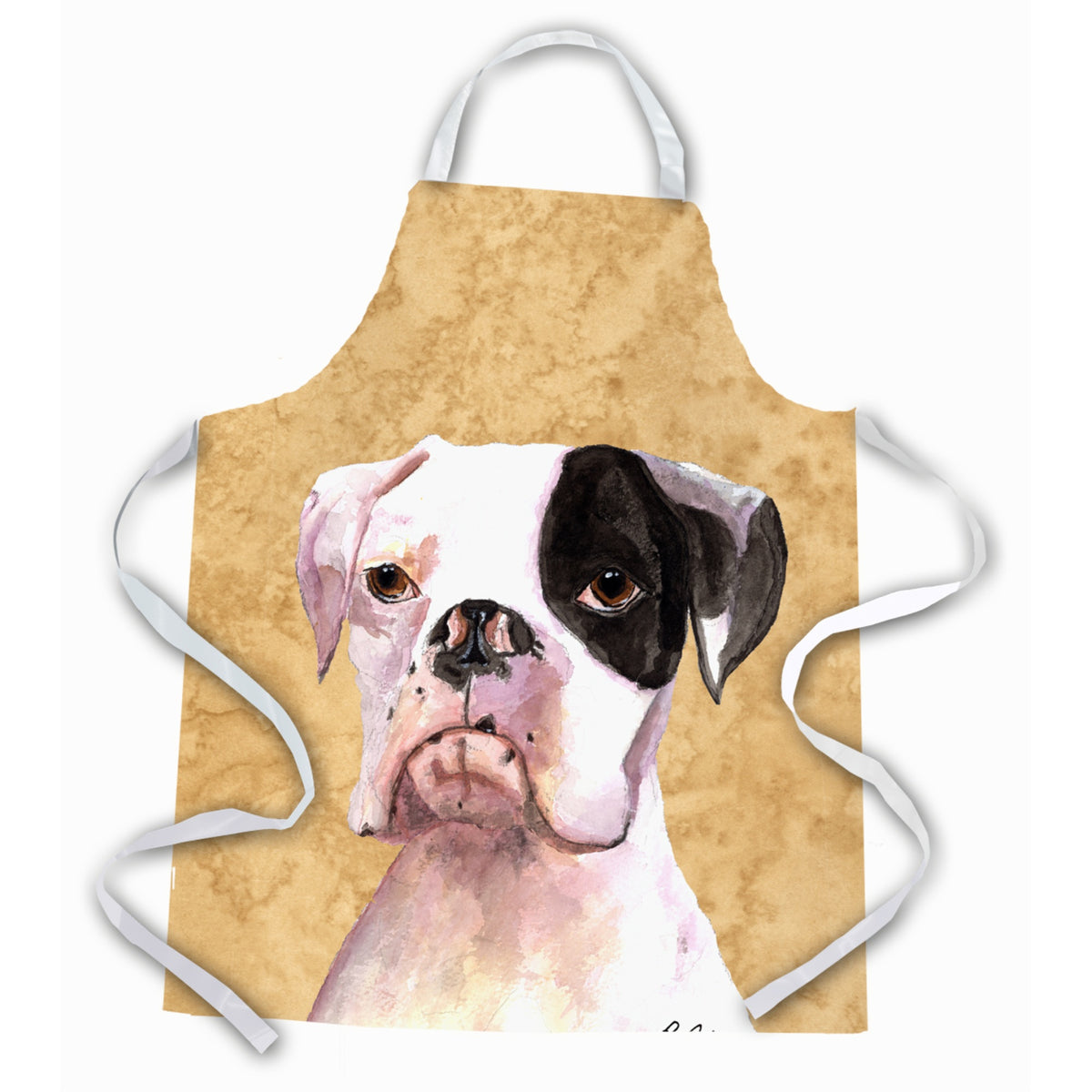 Caroline'S Treasures Rdr3019Apron Cooper The Boxer Apron, Large, Multicolor