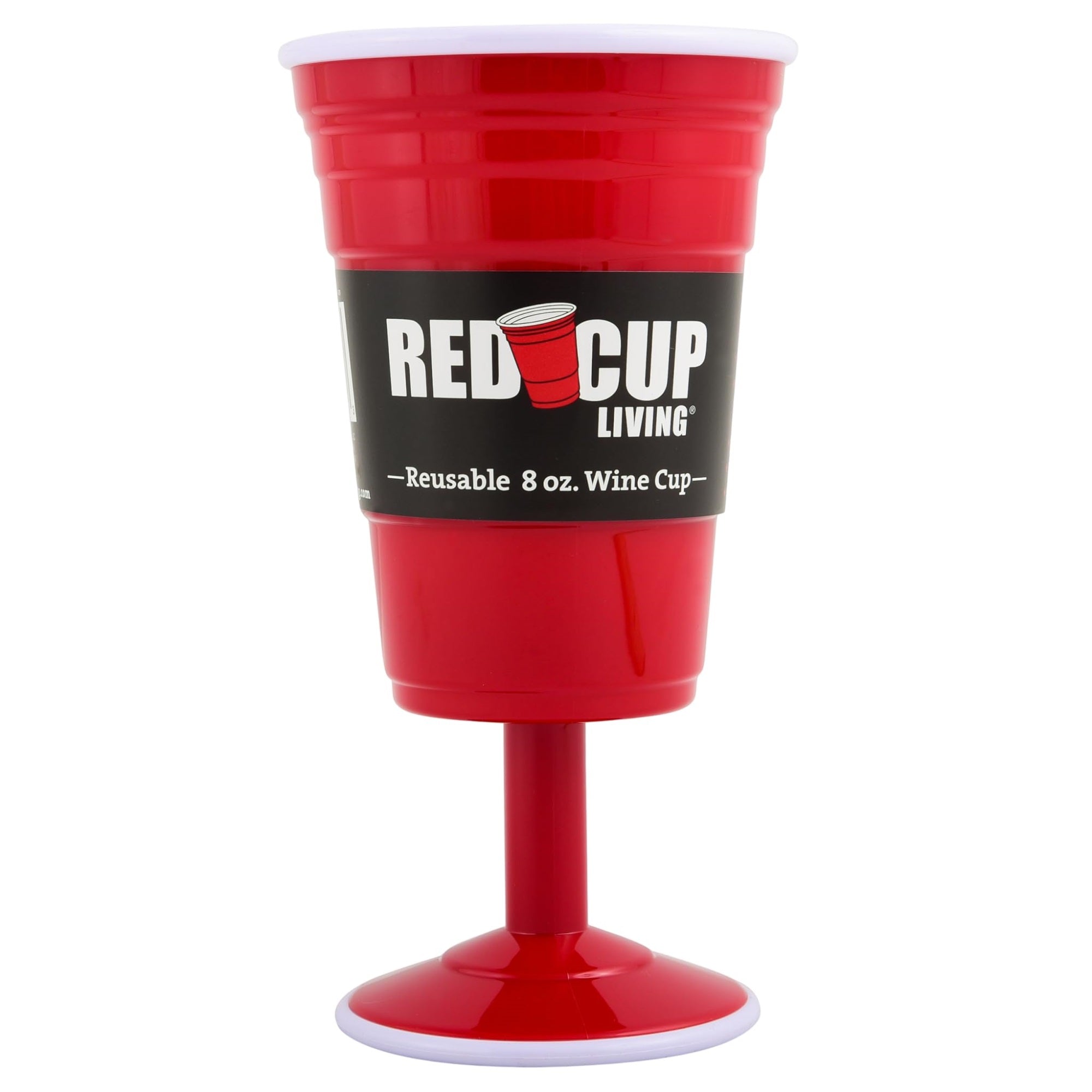 Reusable Red Wine Glasses with Stem, 8oz - Thick, Heavy-Duty Drinking Glasses for Parties, Travel, Camping |  Champagne Flutes, Perfect for Christmas Gifting, Sturdy Wine Glasses