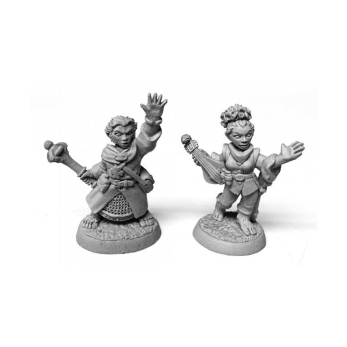 Reaper Miniatures Halfling Cleric And Bard
