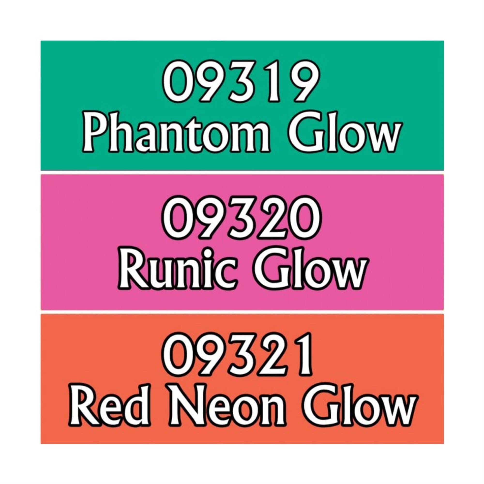 Master Series Paints: Glows Triad