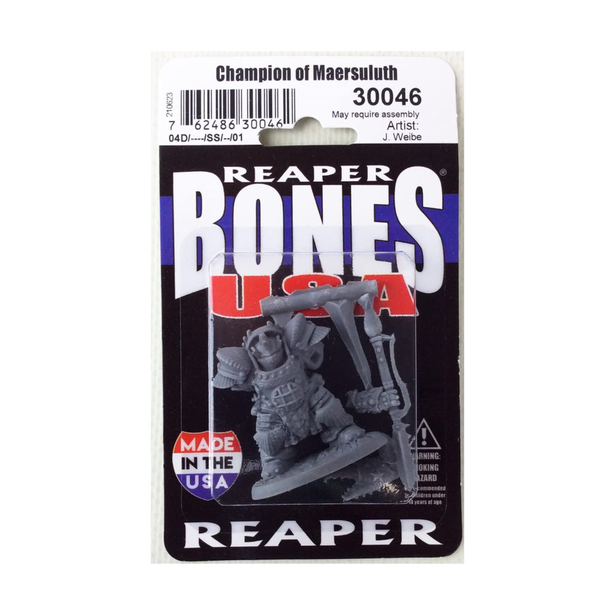 Champion Of Maersuluth Miniature Figure 25Mm Heroic Scale Reaper Bones Usa Reaper Miniatures