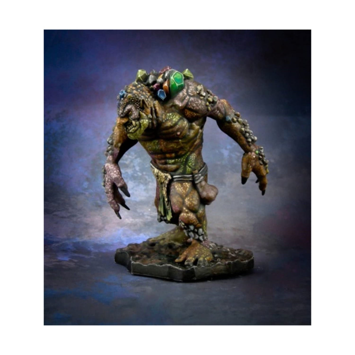 Reaper Miniatures Rock Troll #44002 Bones Black Plastic Unpainted Mini ...